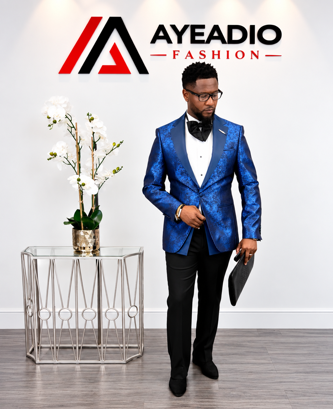Blue Tuxedo — styled