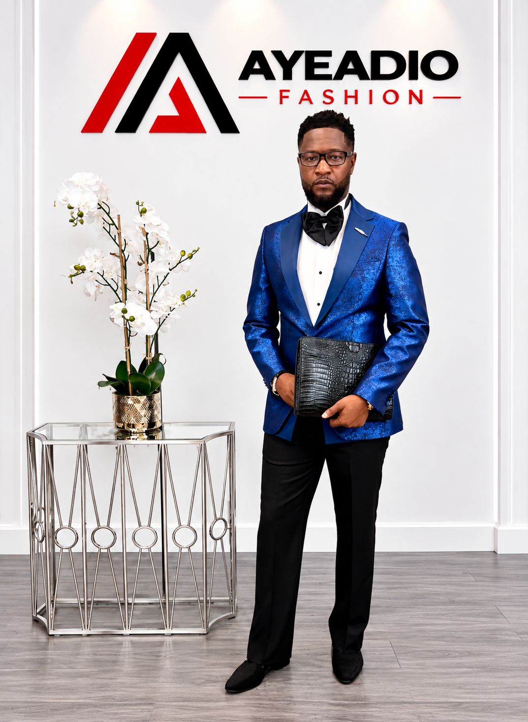 Blue Tuxedo — fabric detail