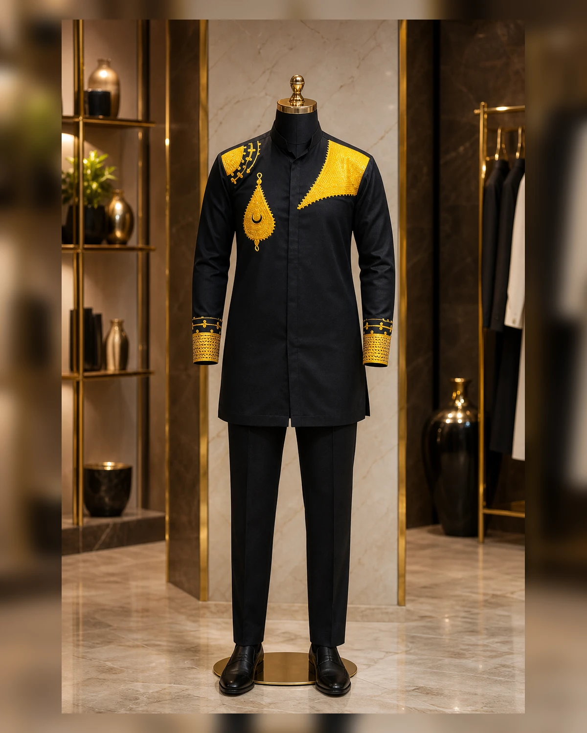 African Mens Clothing Top and bottom — view 6