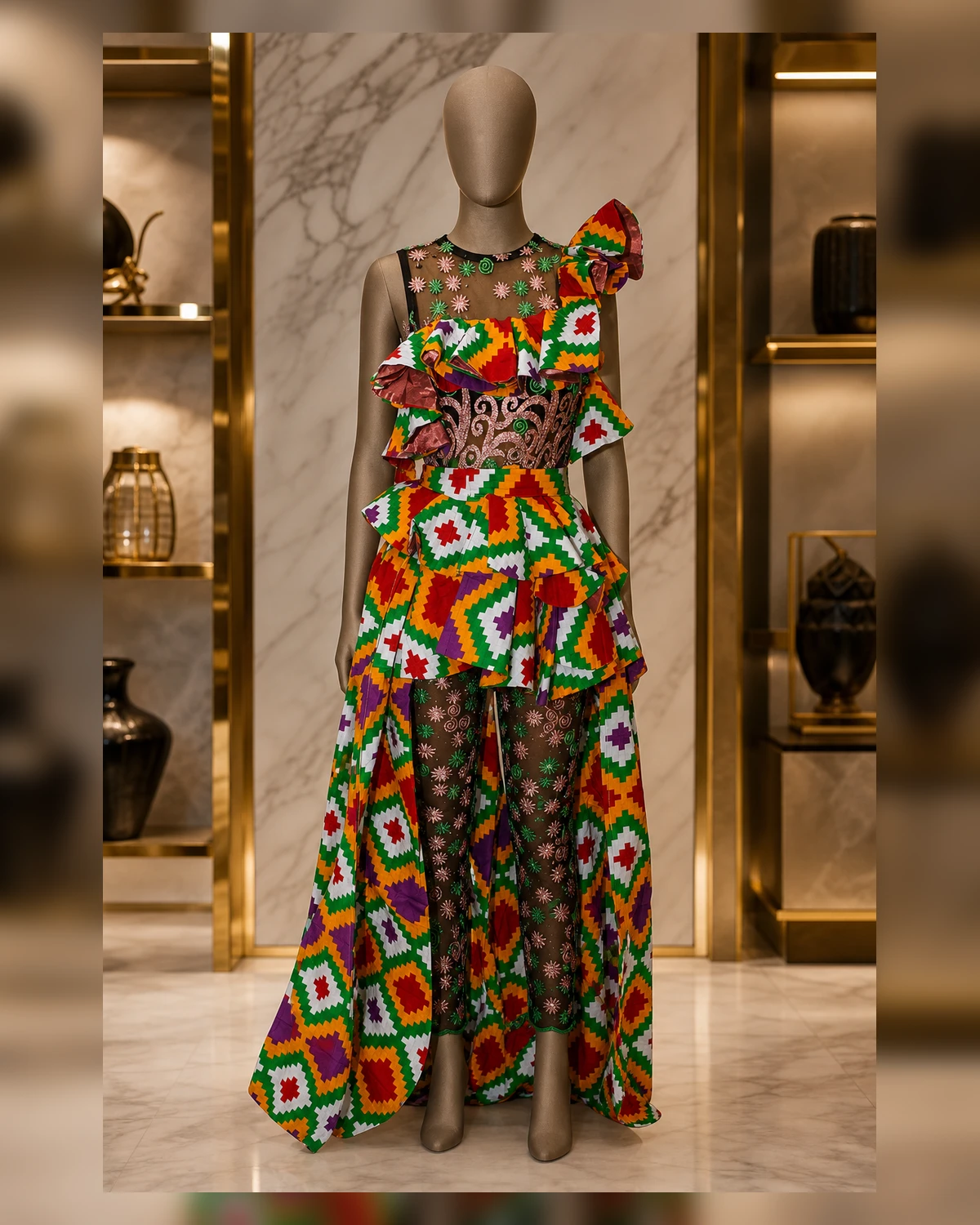 Ayeadio backflow party gown