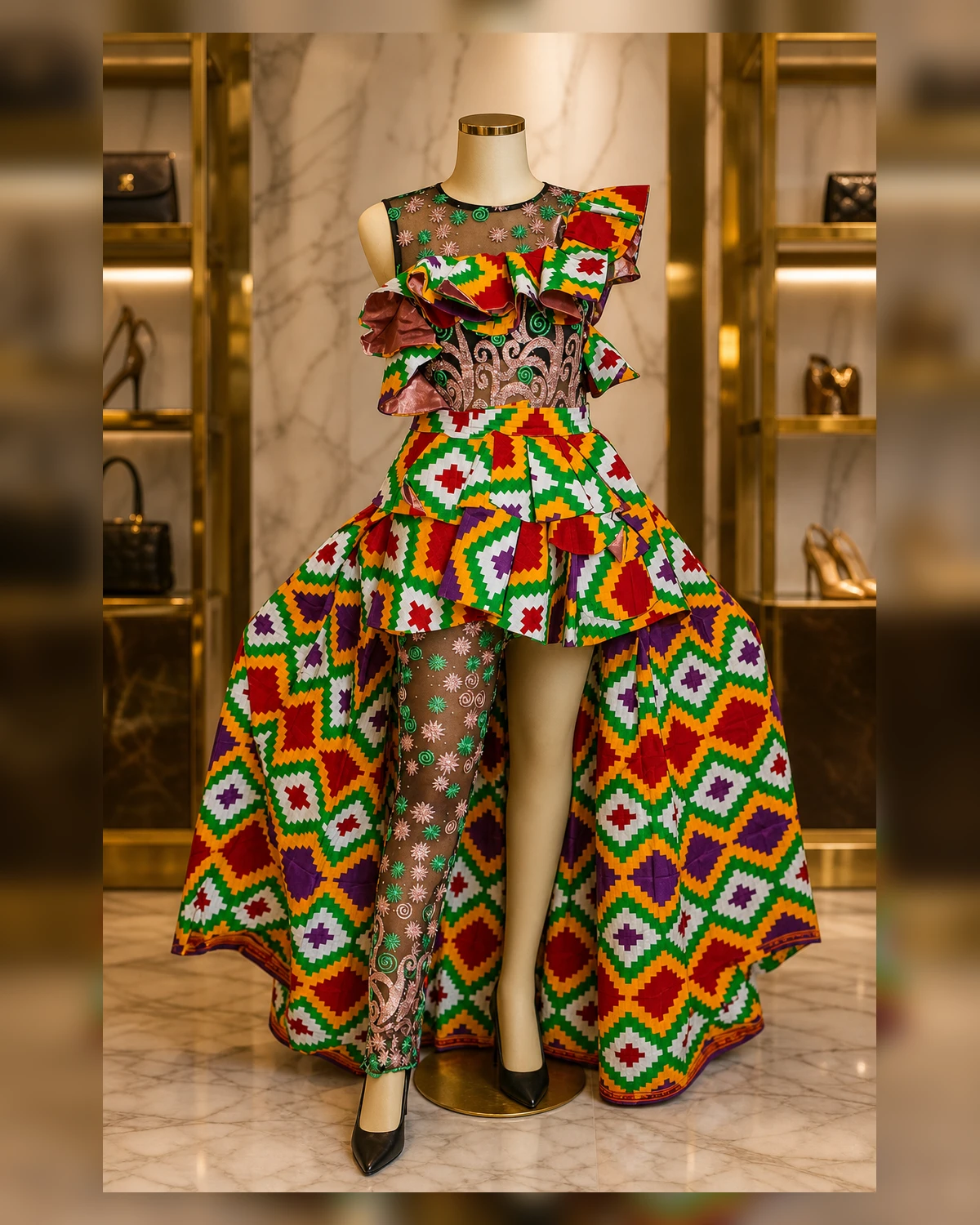 Ayeadio backflow party gown — view 4