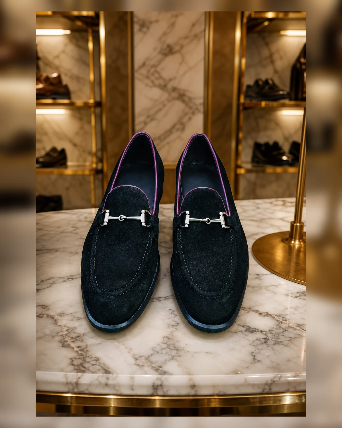 Ayeadio Black Loafers — fabric detail