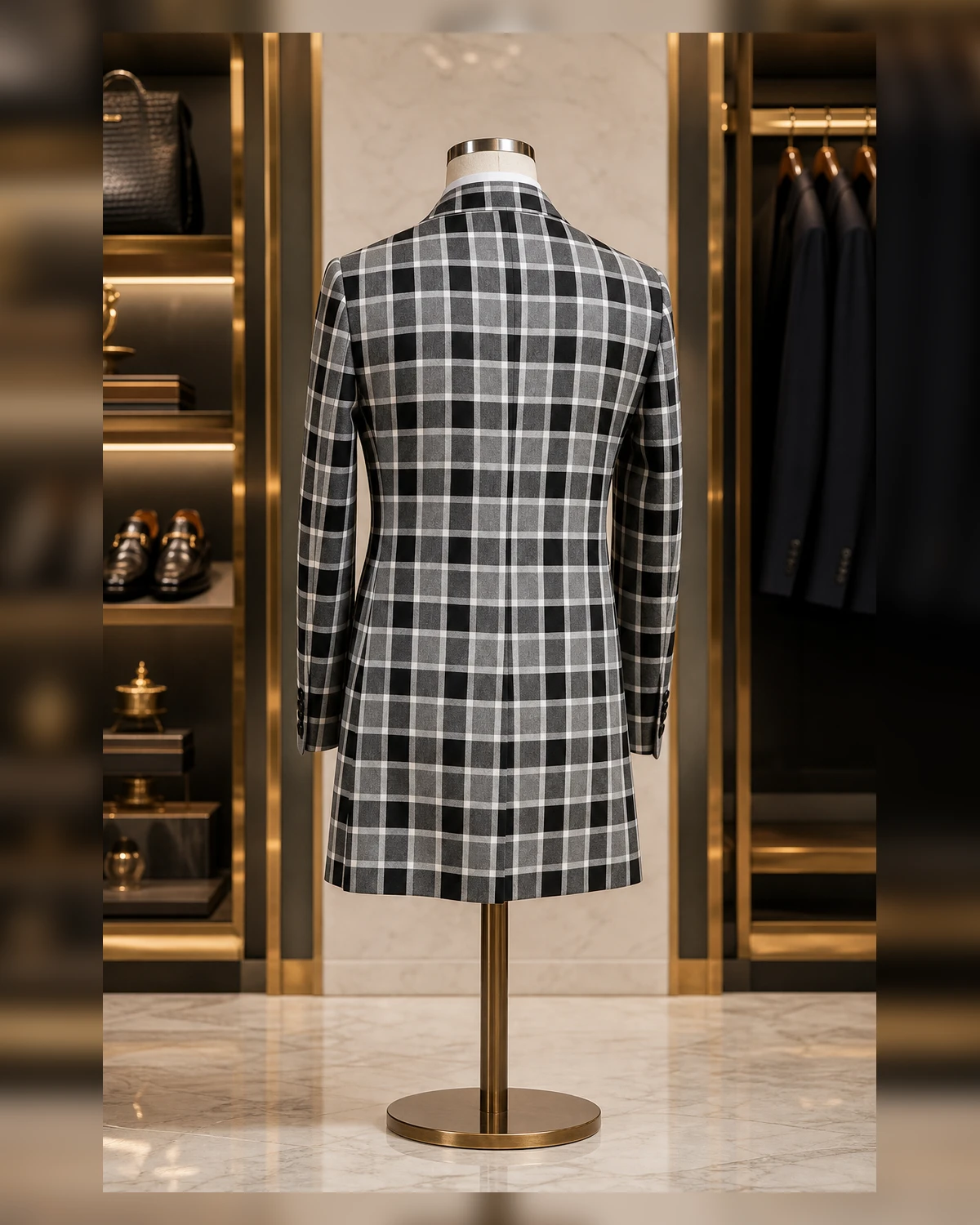 Ayeadio Check Double breasted suit — view 4