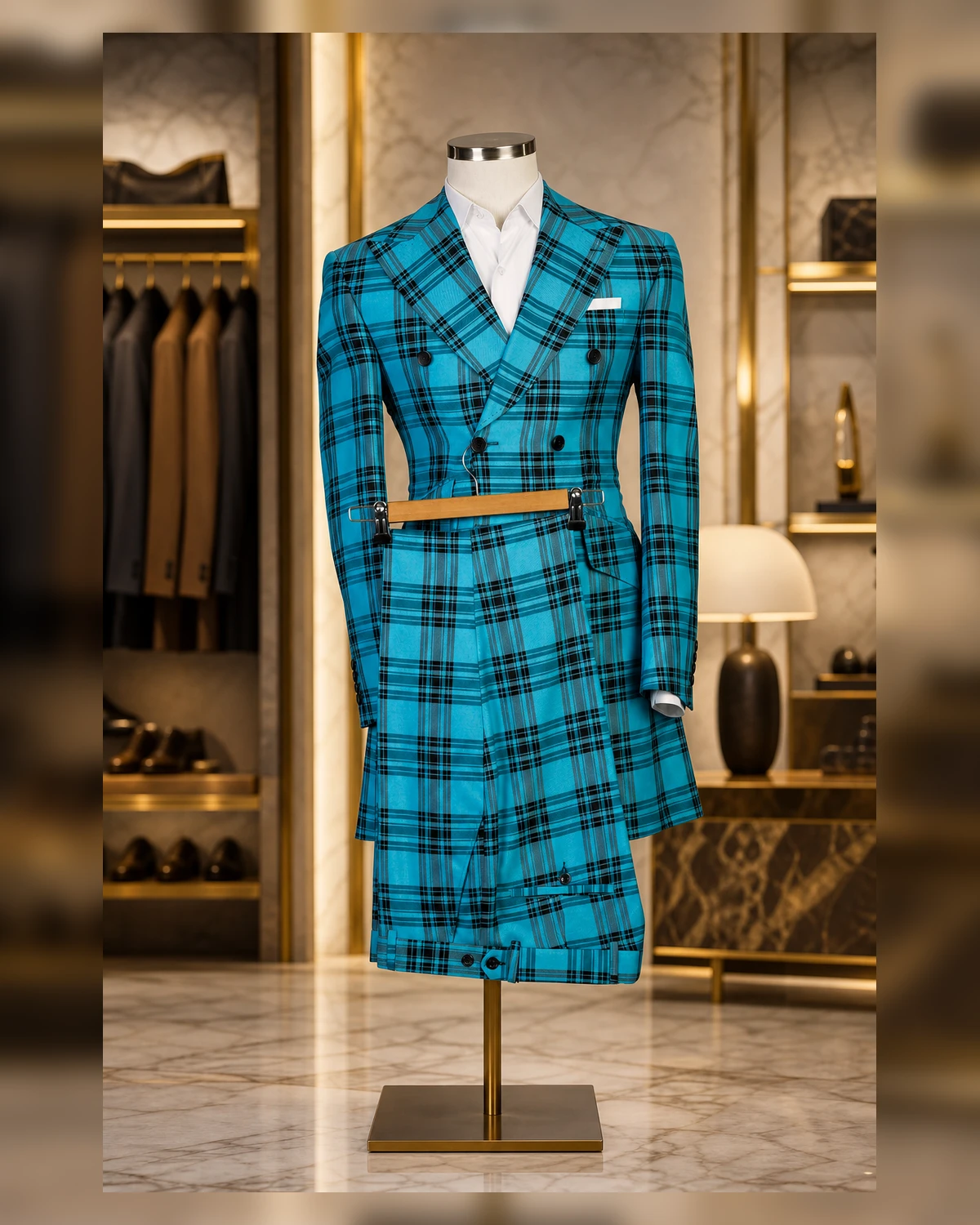 Ayeadio Check Double breasted suit — view 5