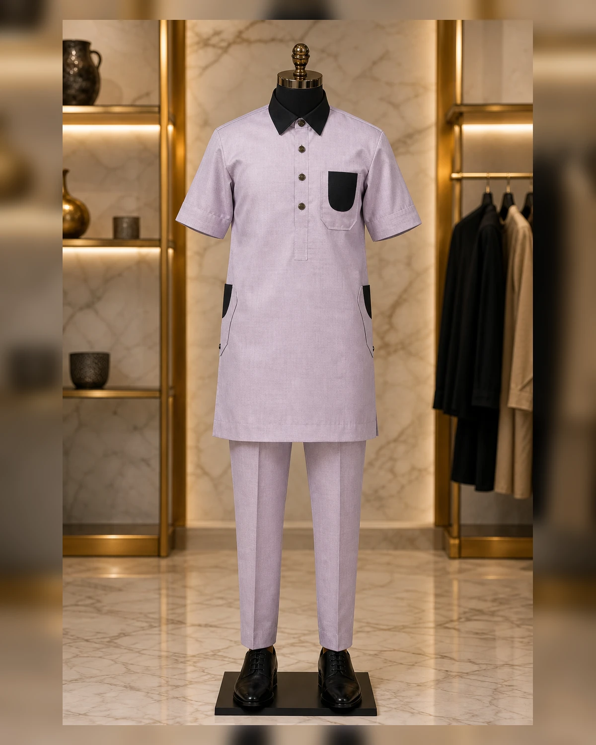 Ayeadio Collar Senator — styled