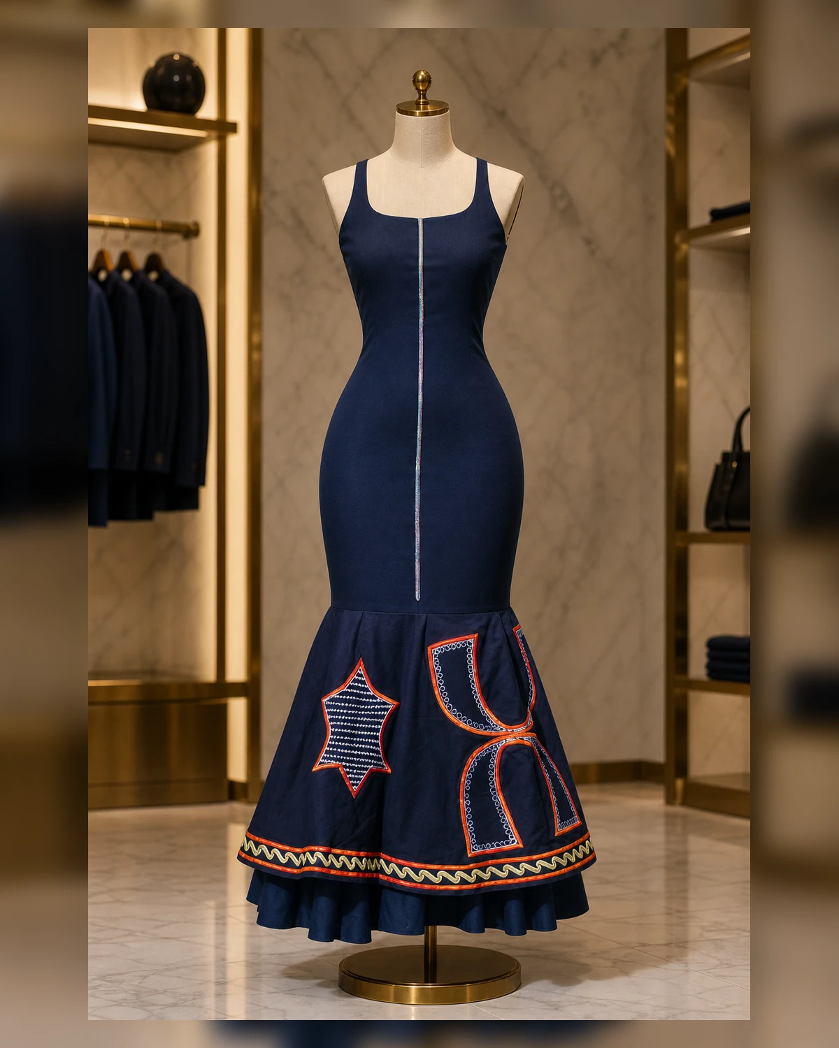 Ayeadio Evening and party dress — fabric detail