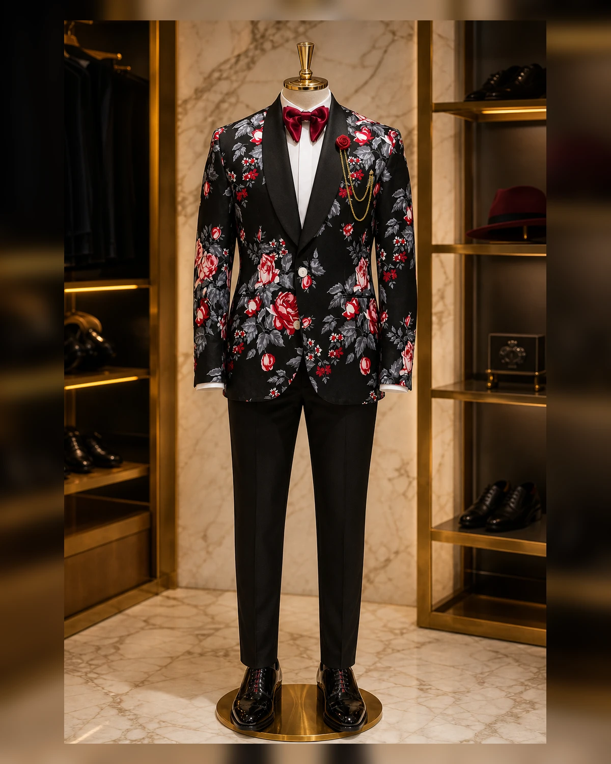Ayeadio Fashion Boss Ankara Suit — fabric detail