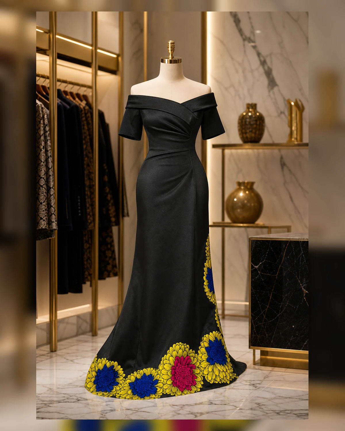 Ayeadio Fashion Bouquet Dress Long — view 5