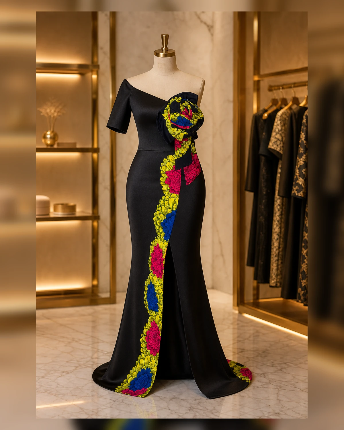 Ayeadio Fashion Bouquet Dress Long — view 6