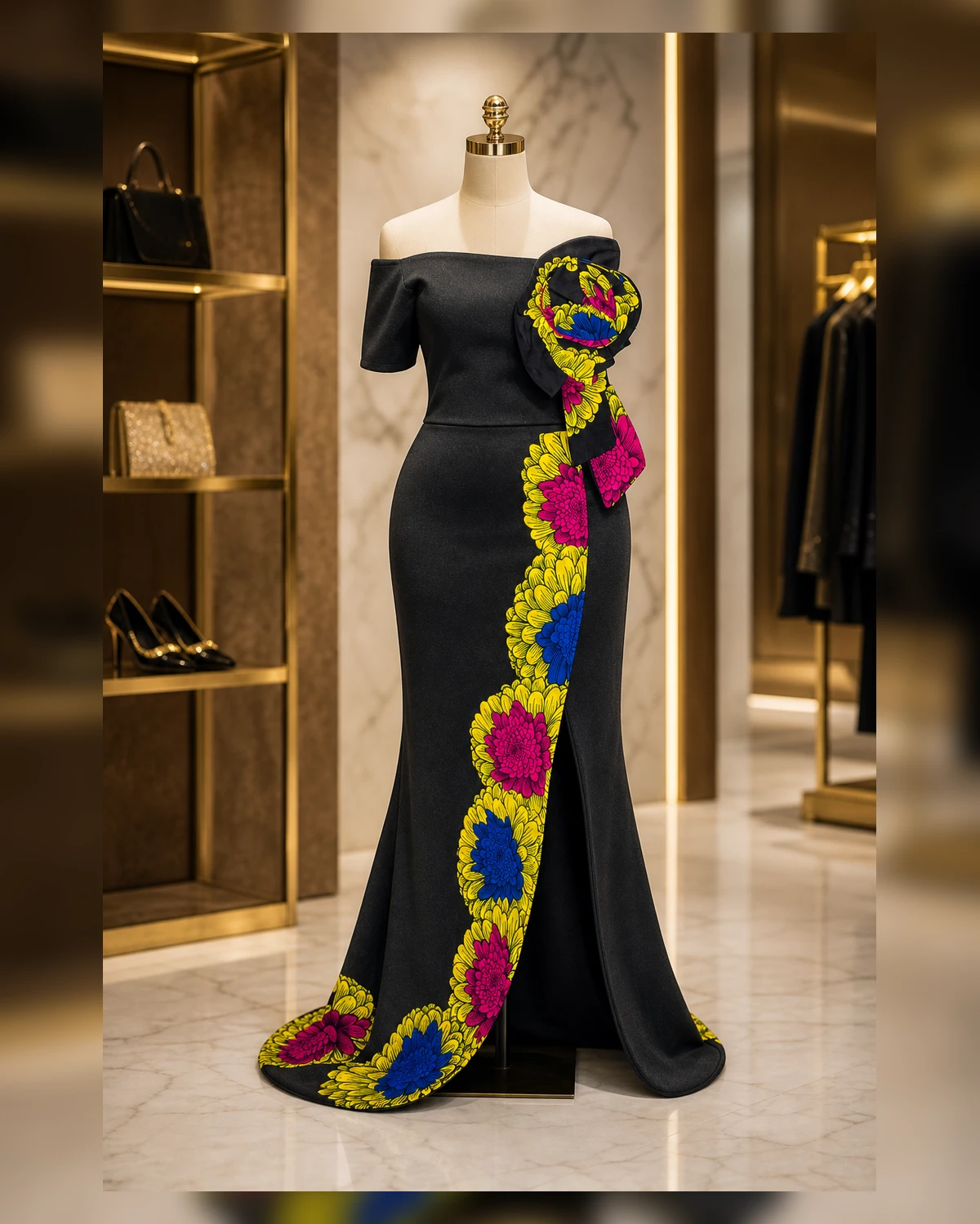 Ayeadio Fashion Bouquet Dress Long — view 7