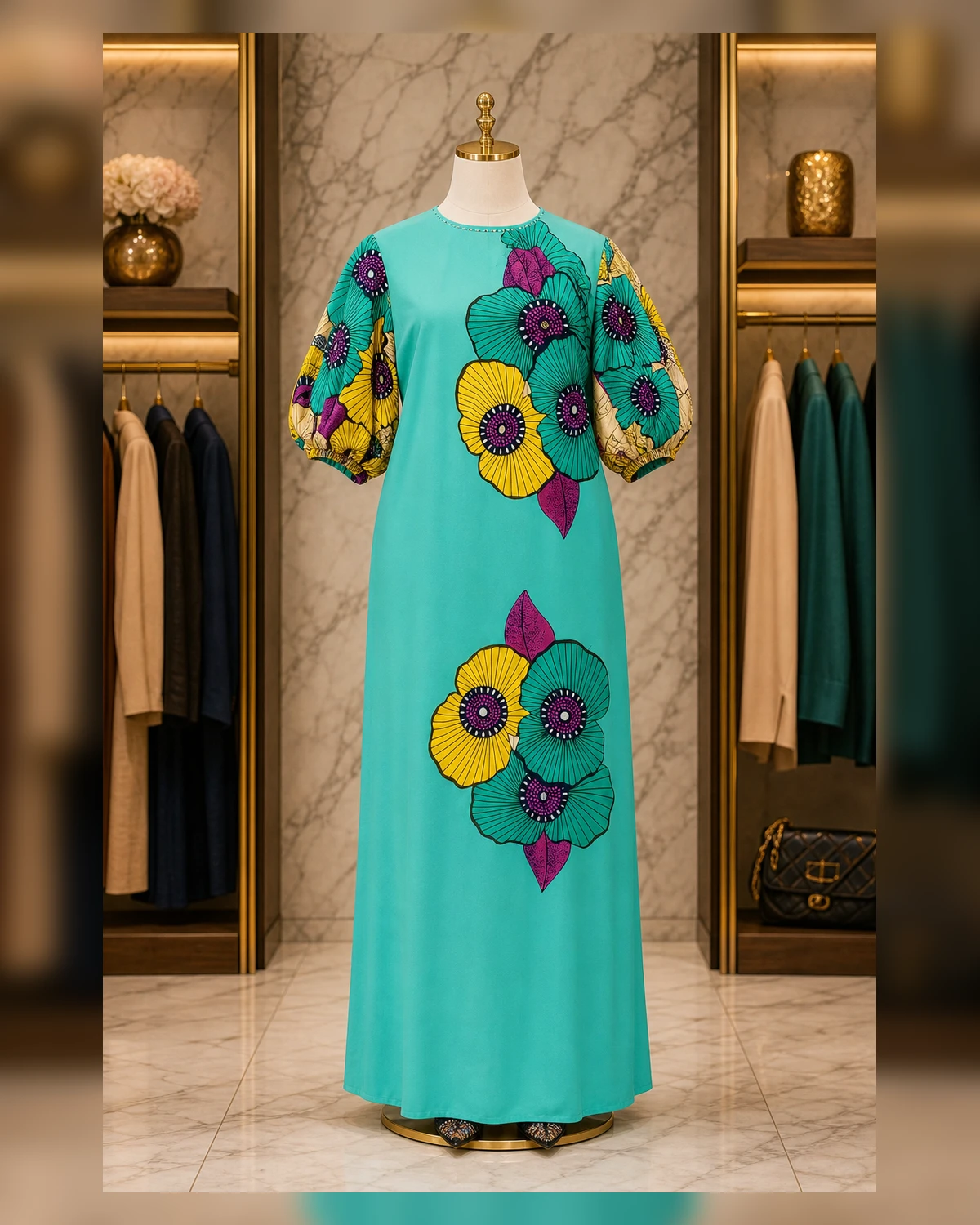 Ayeadio Fashion Free gown — fabric detail