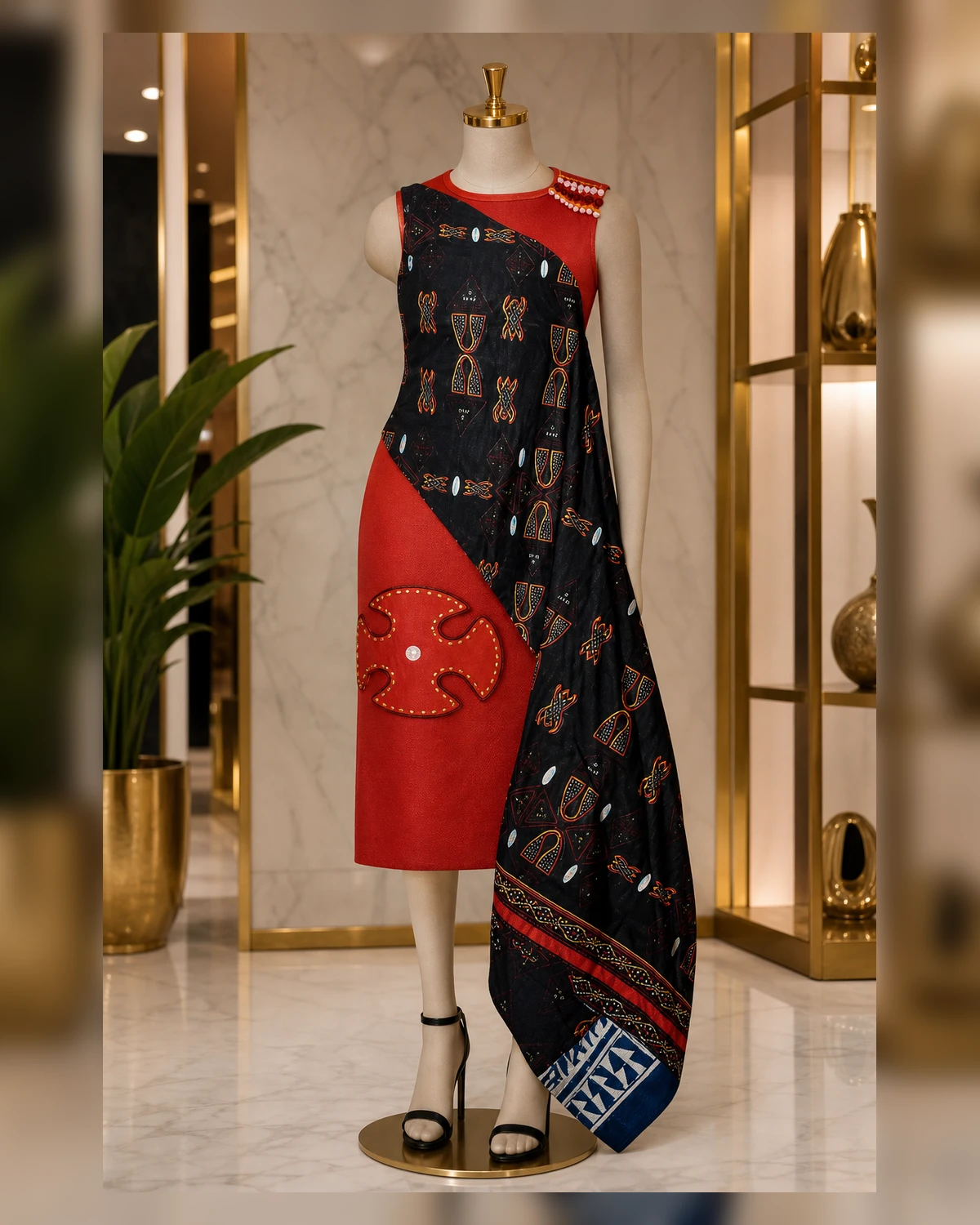 Ayeadio Fashion hand platted party dress
