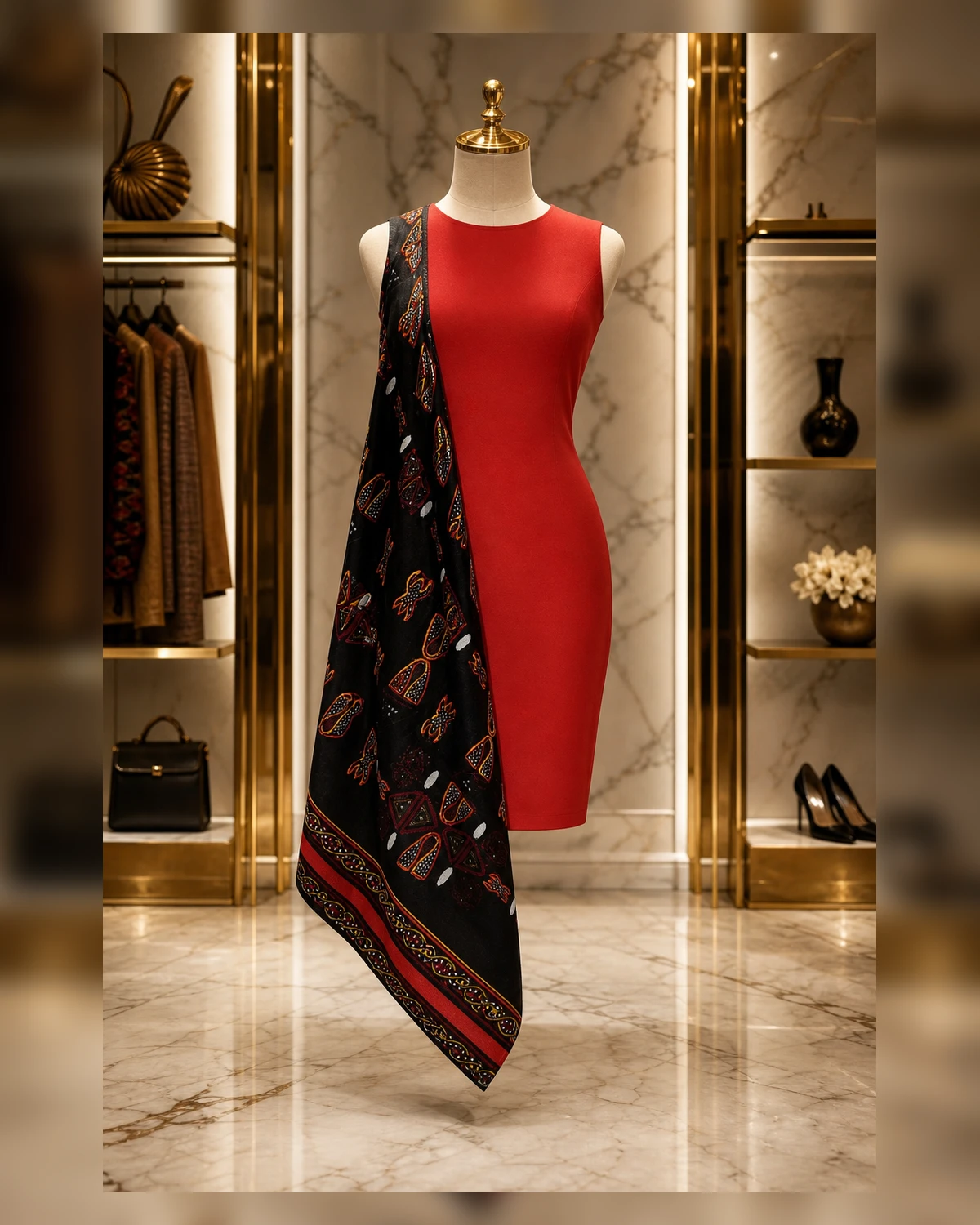 Ayeadio Fashion hand platted party dress — fabric detail