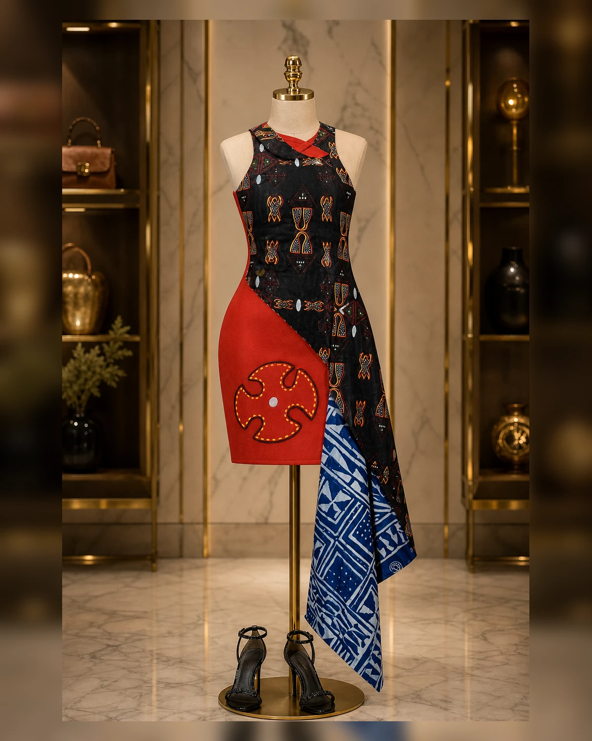Ayeadio Fashion hand platted party dress — view 4