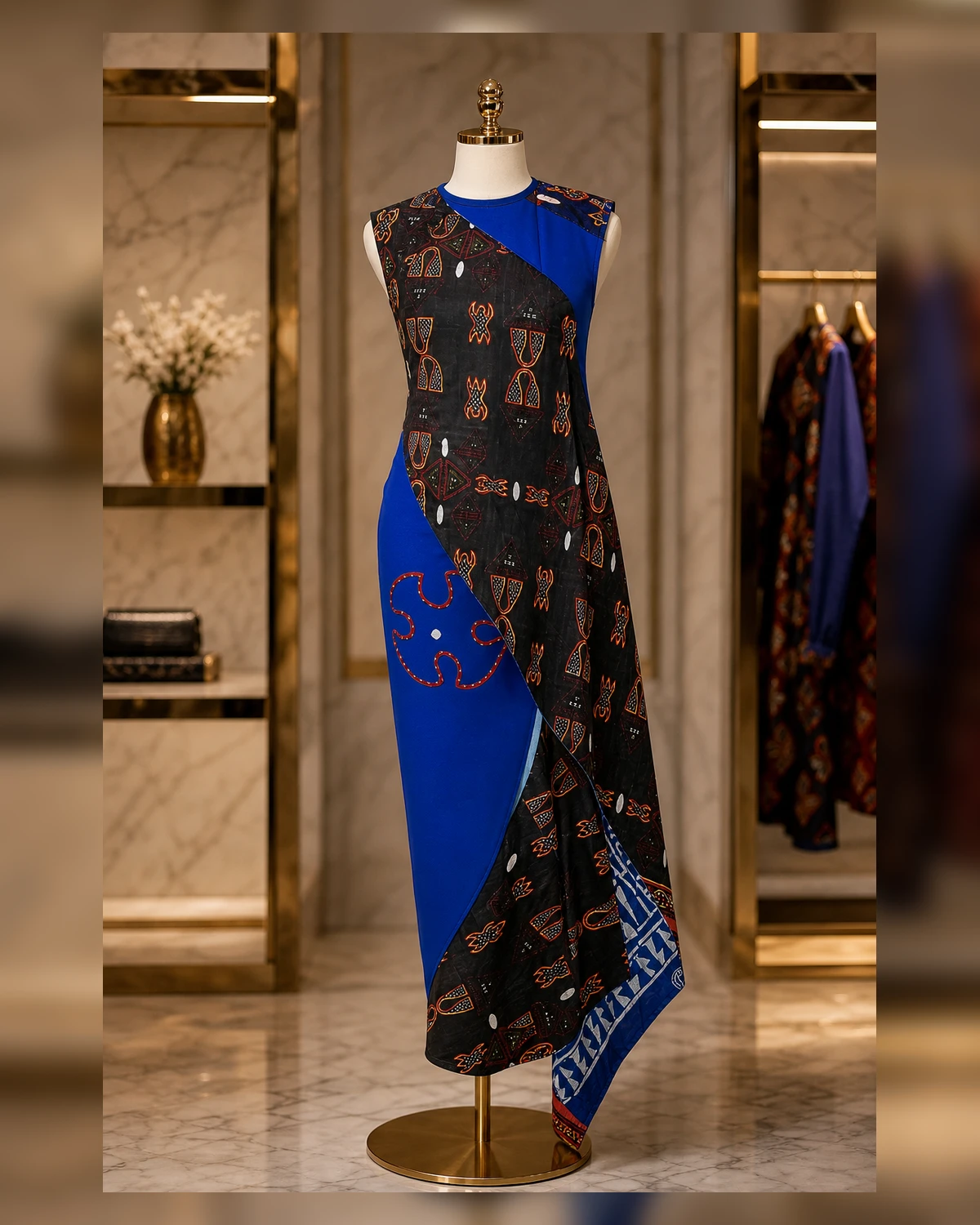 Ayeadio Fashion hand platted party dress — view 7