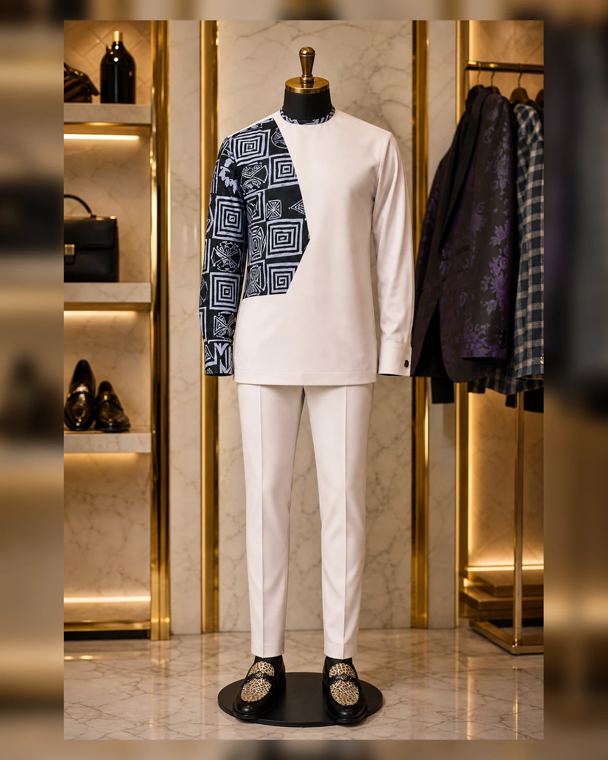 Ayeadio Gentleman Vibes Afriture — fabric detail
