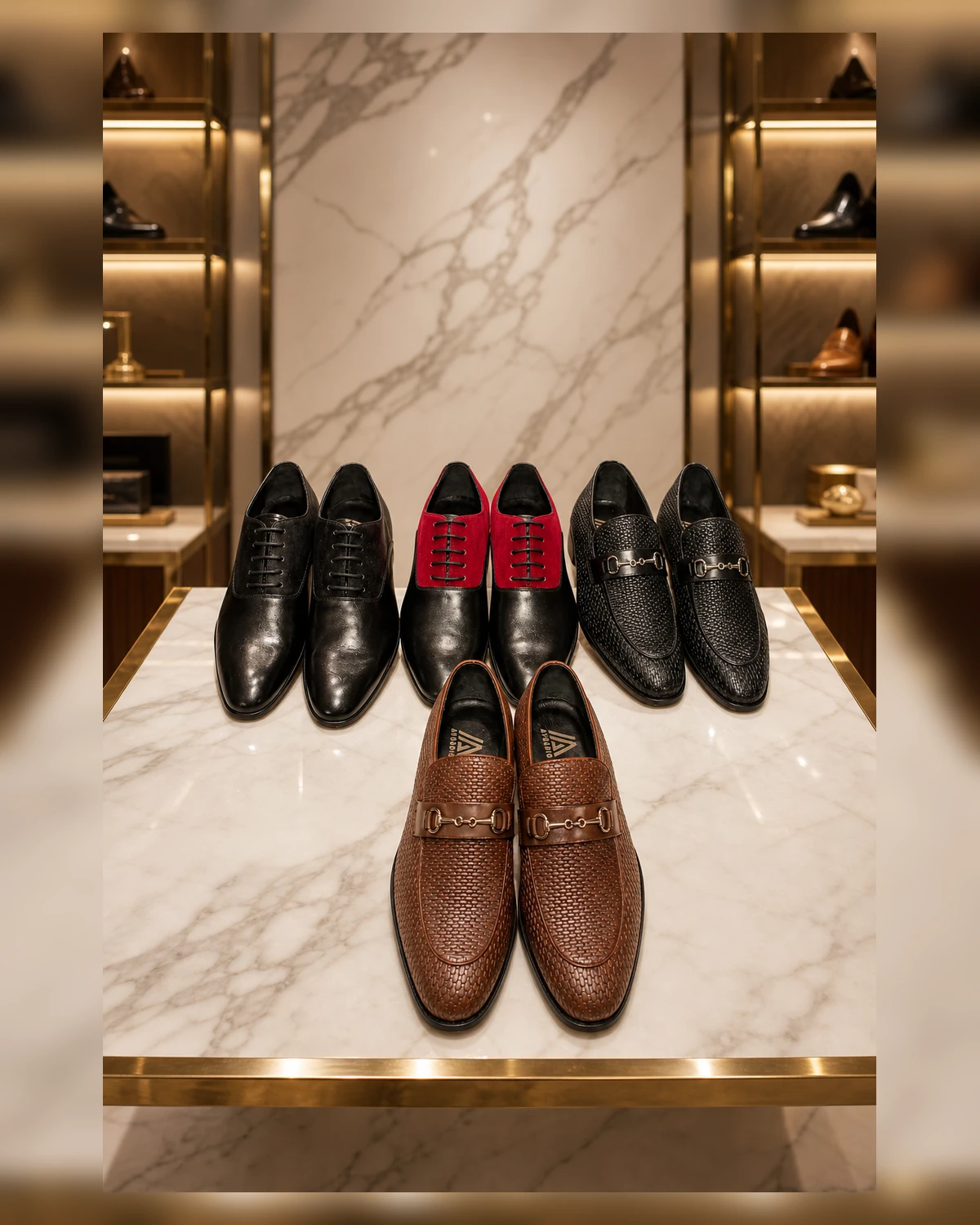 Ayeadio Italian Loafers — fabric detail