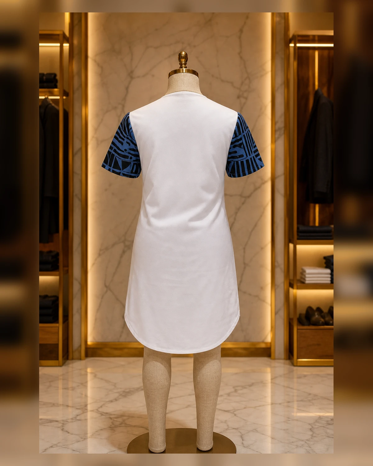 Ayeadio mini Bami dress — fabric detail