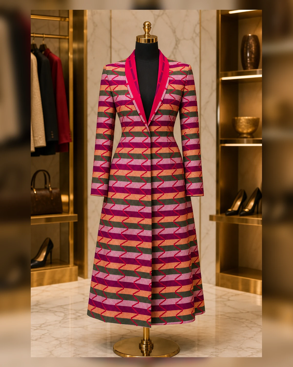 Ayeadio Party Afriture Suit — fabric detail