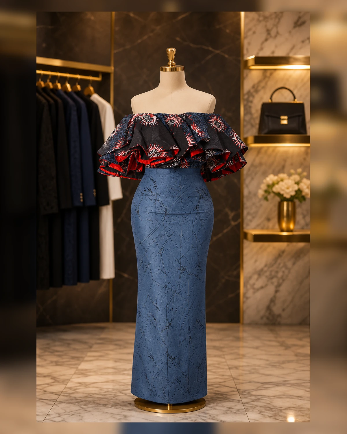 Ayeadio party gown — styled