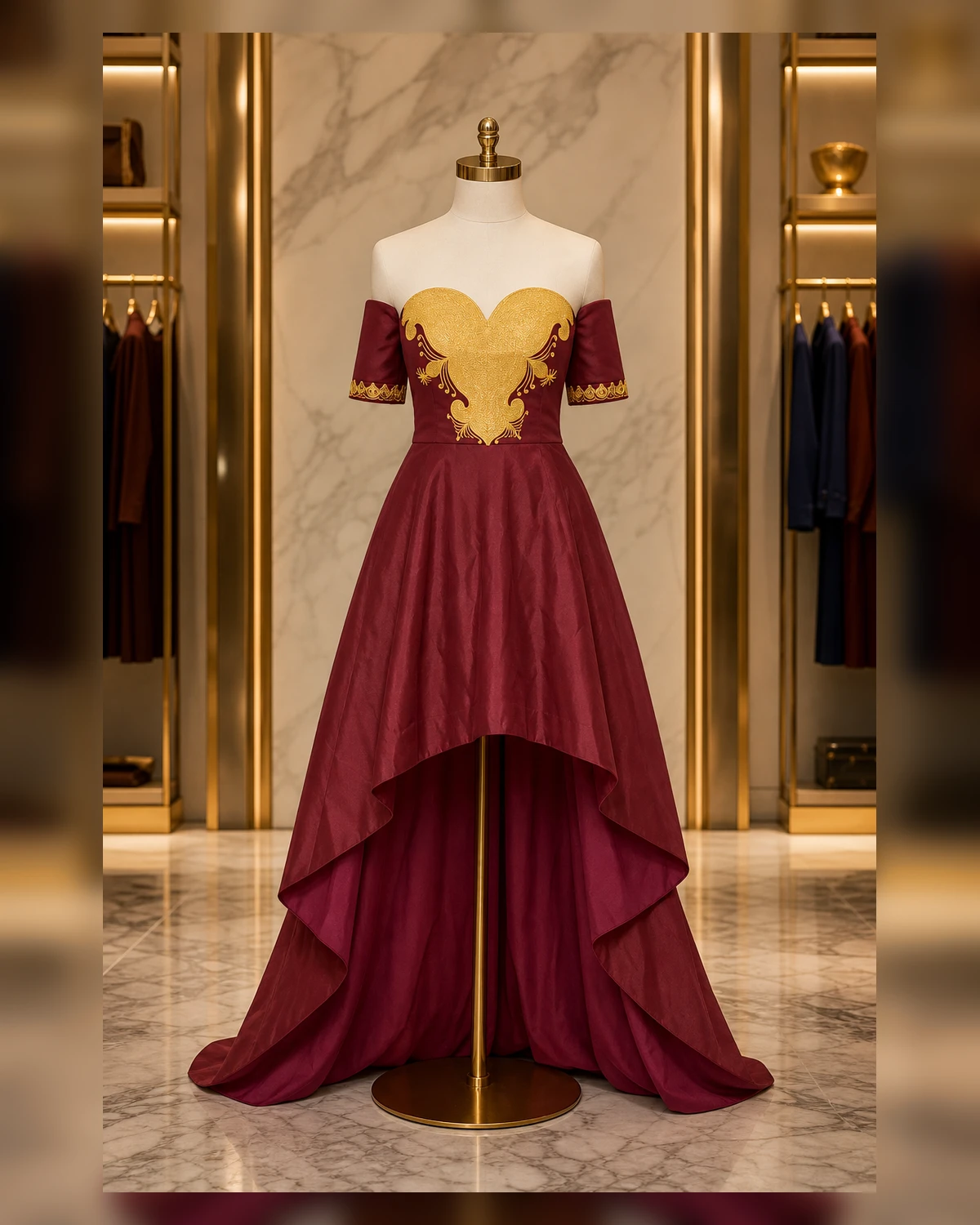 Ayeadio Shoulderless embroidery dress — view 4