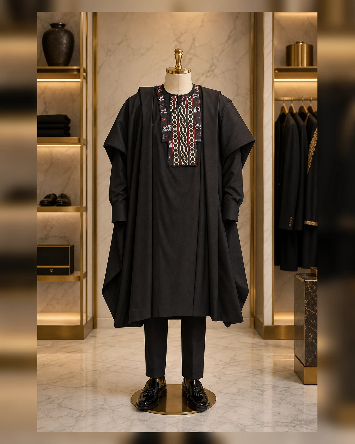 Black 3 piece agwada
