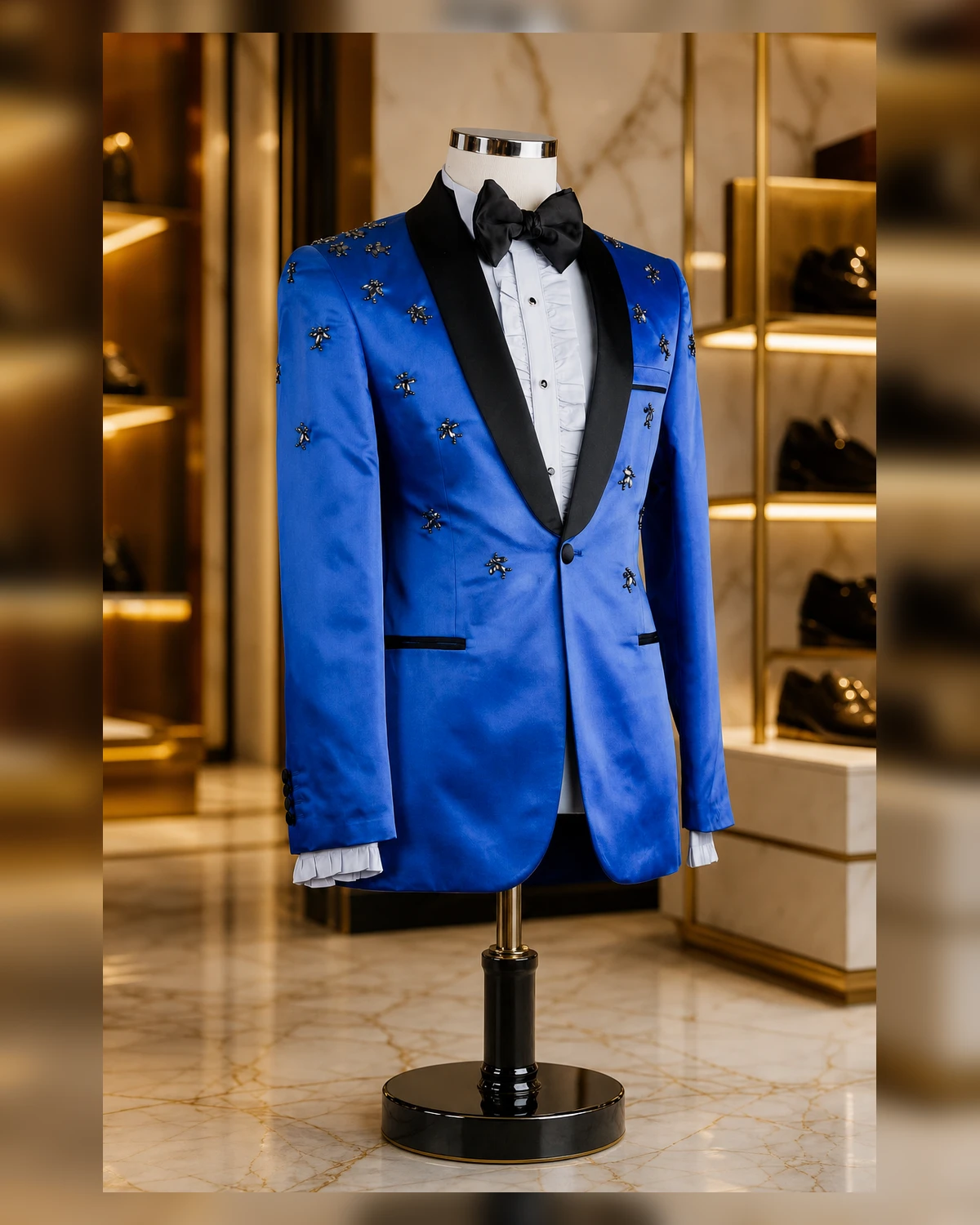 Classy italian Slim fit suit — fabric detail