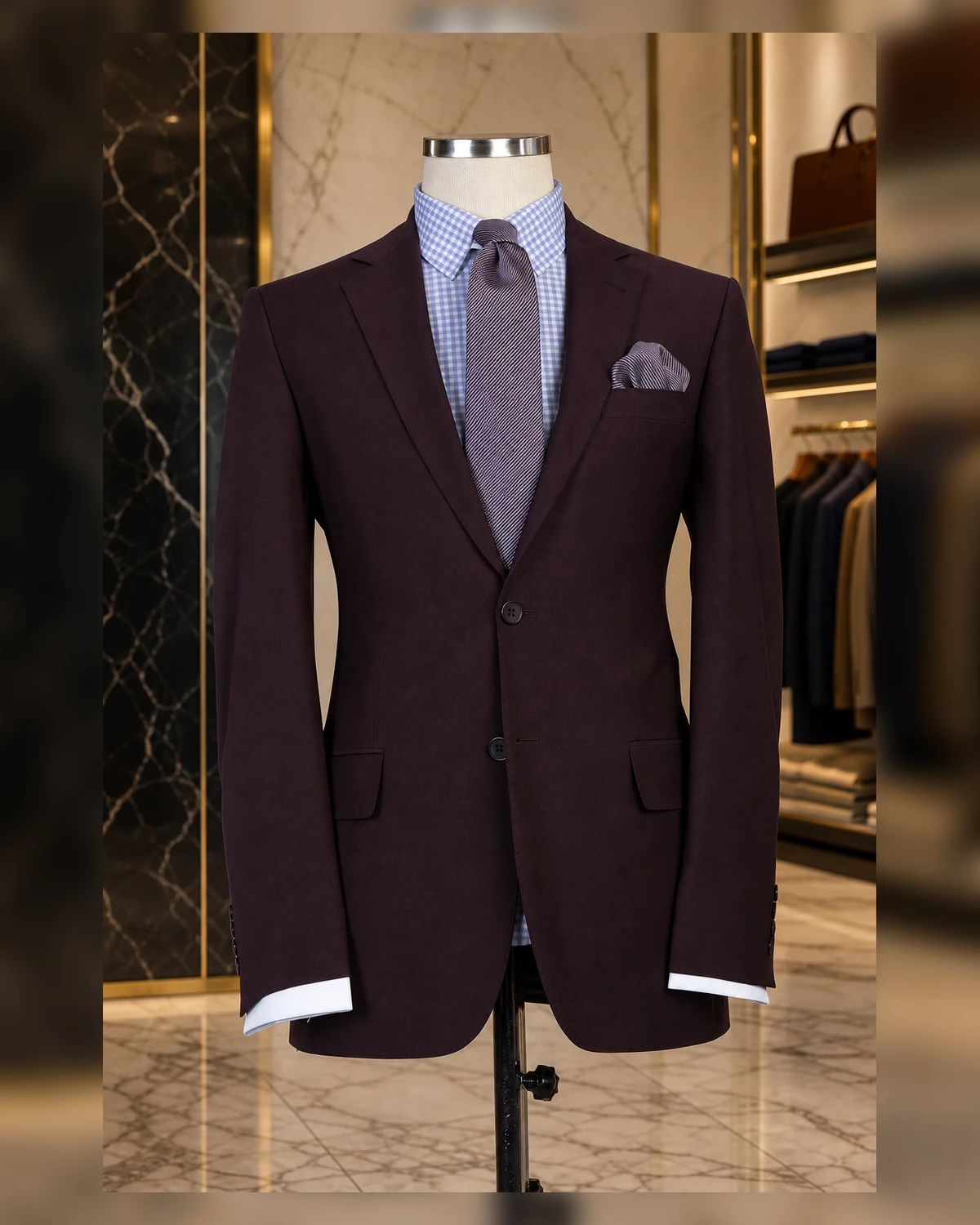 Classy office suits — fabric detail