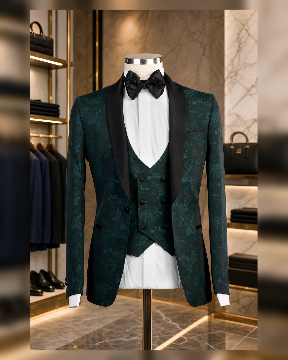 Classy Slim fit suits — fabric detail