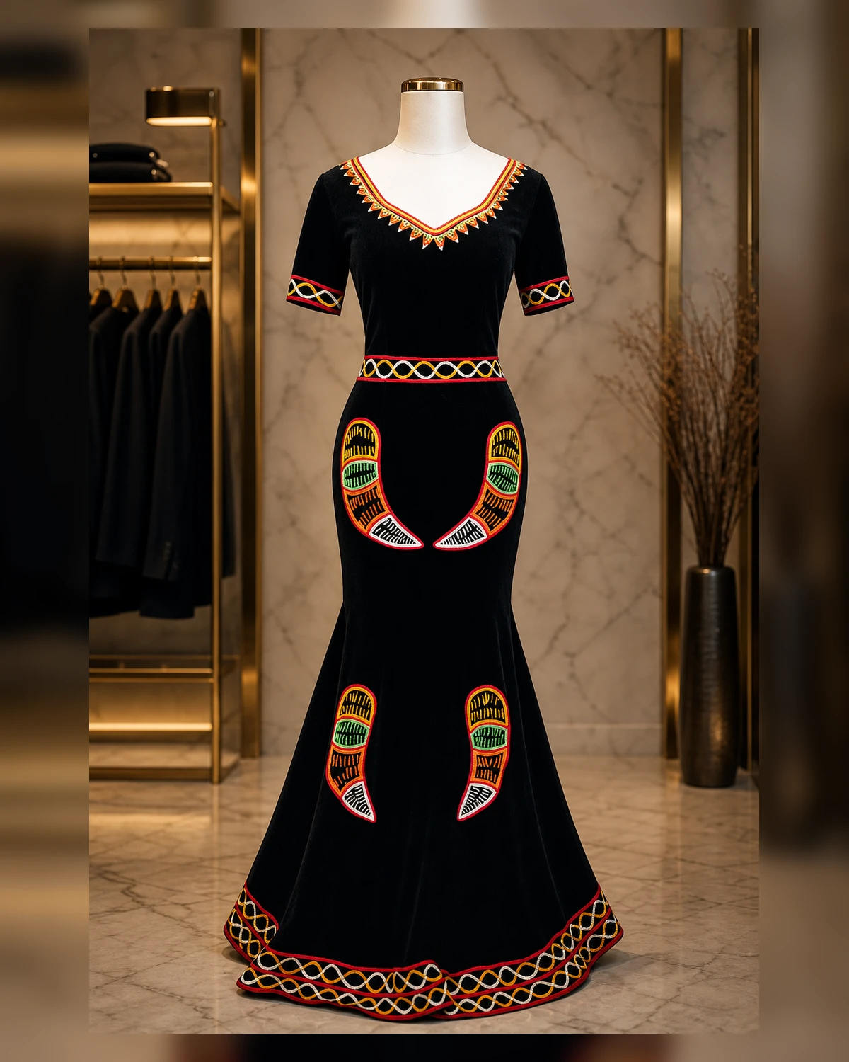 Cocktail atoghor — fabric detail
