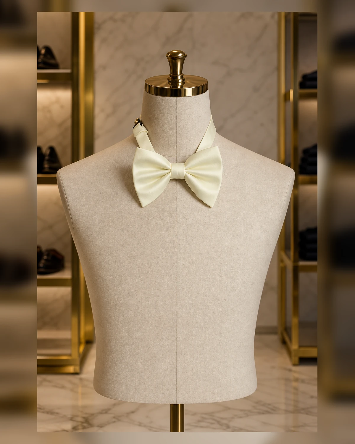 Cream Bow Tie