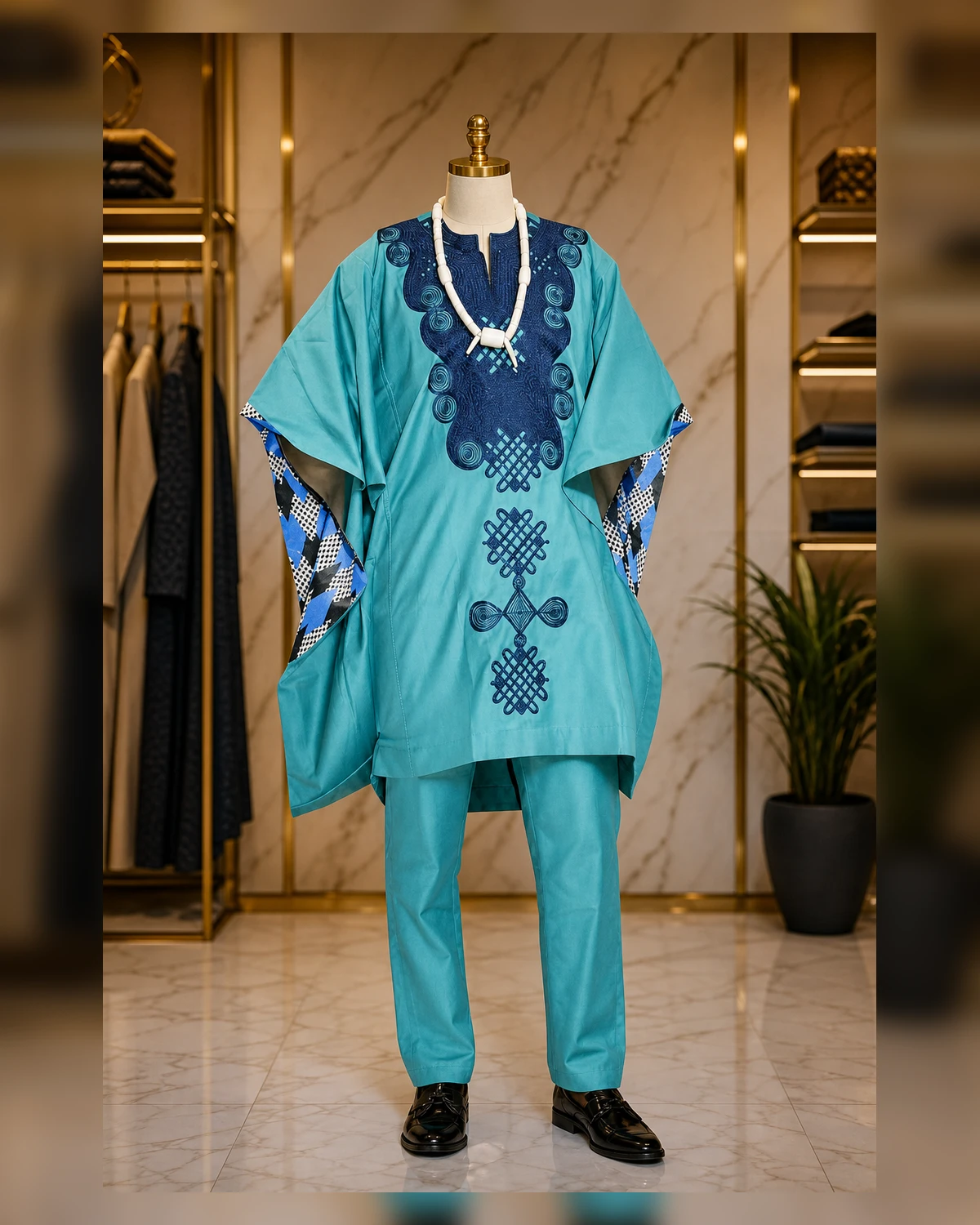 Embroidery green Agwada