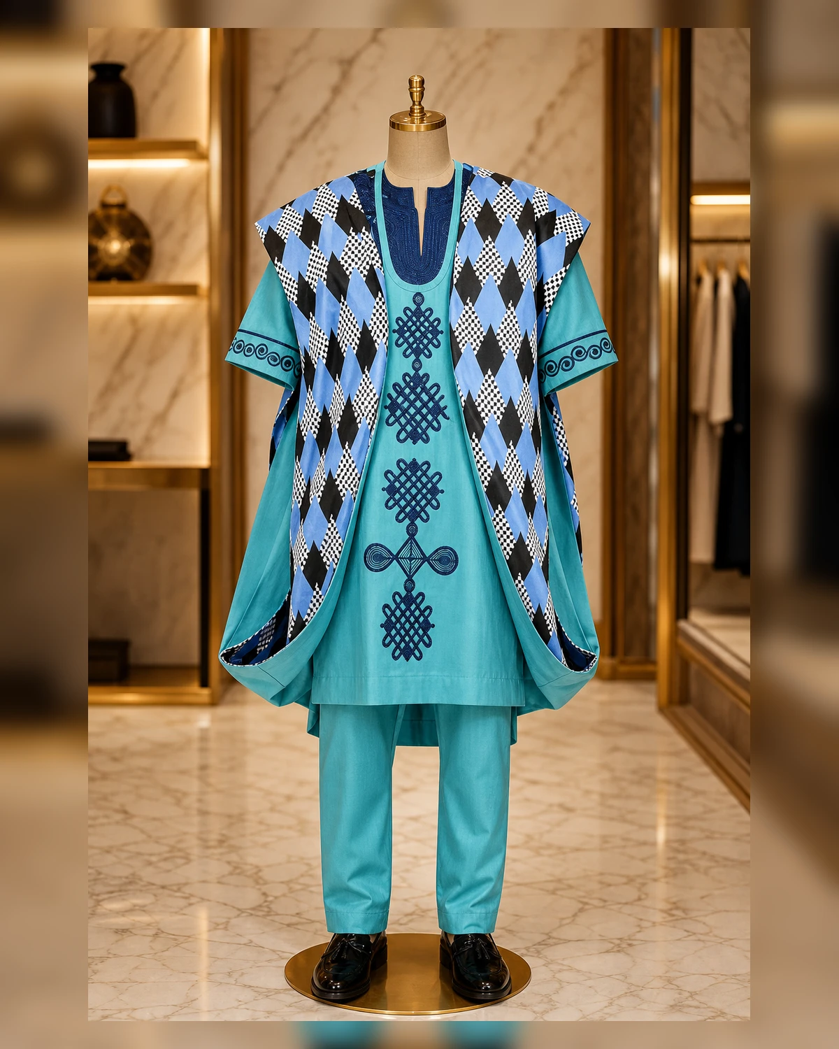 Embroidery green Agwada — styled