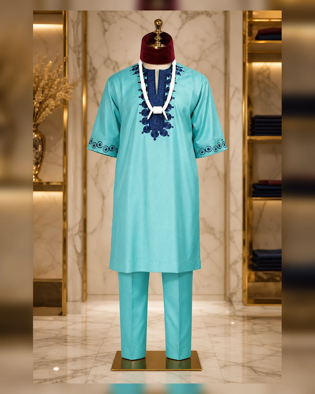 Embroidery green Agwada — view 4
