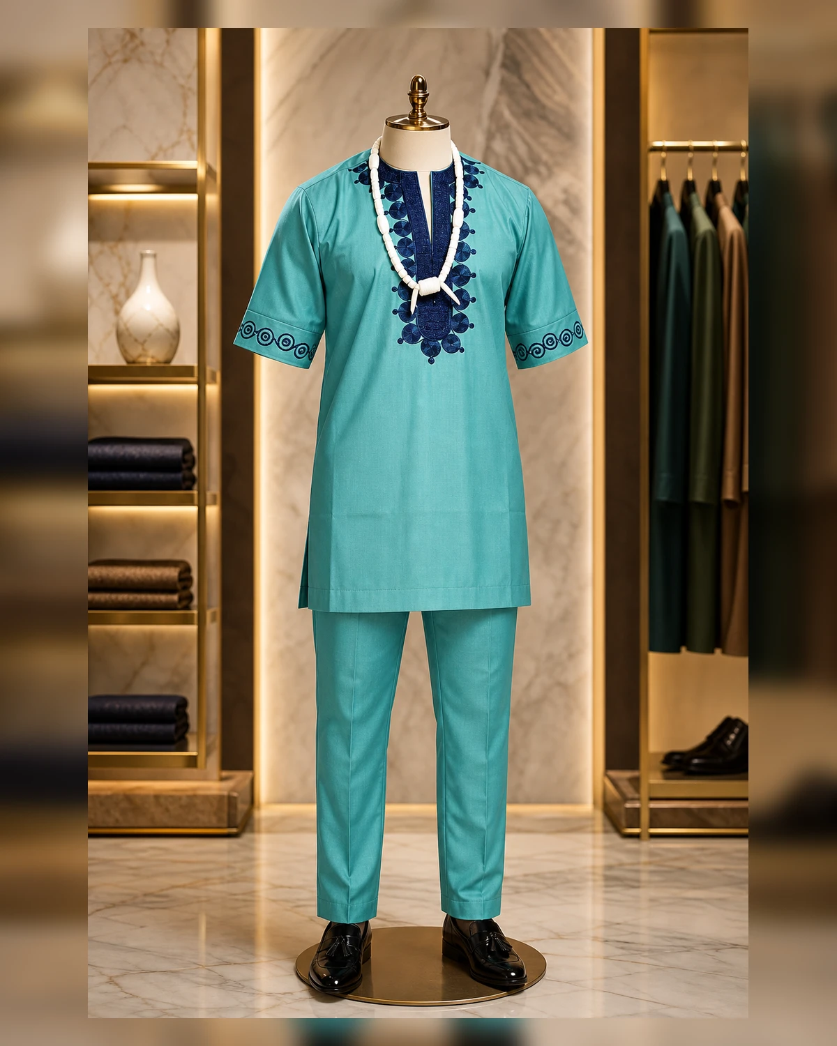 Embroidery green Agwada — view 5