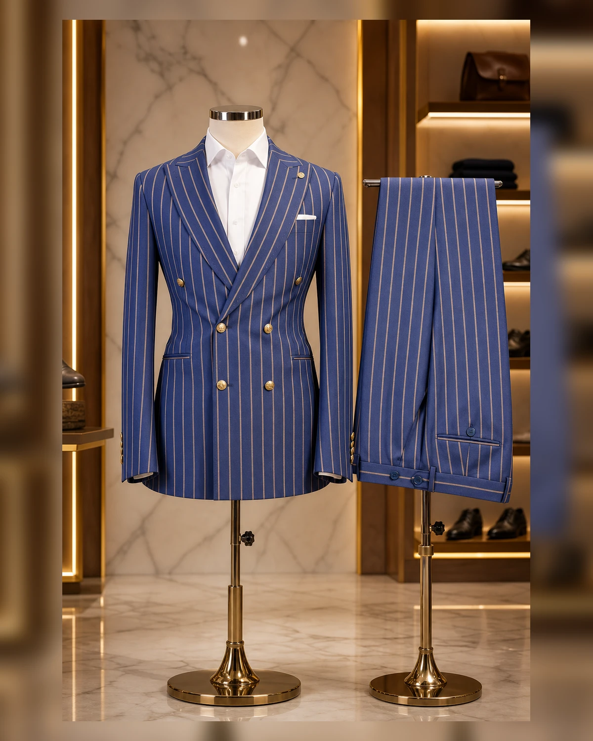 Stripe Suit — fabric detail